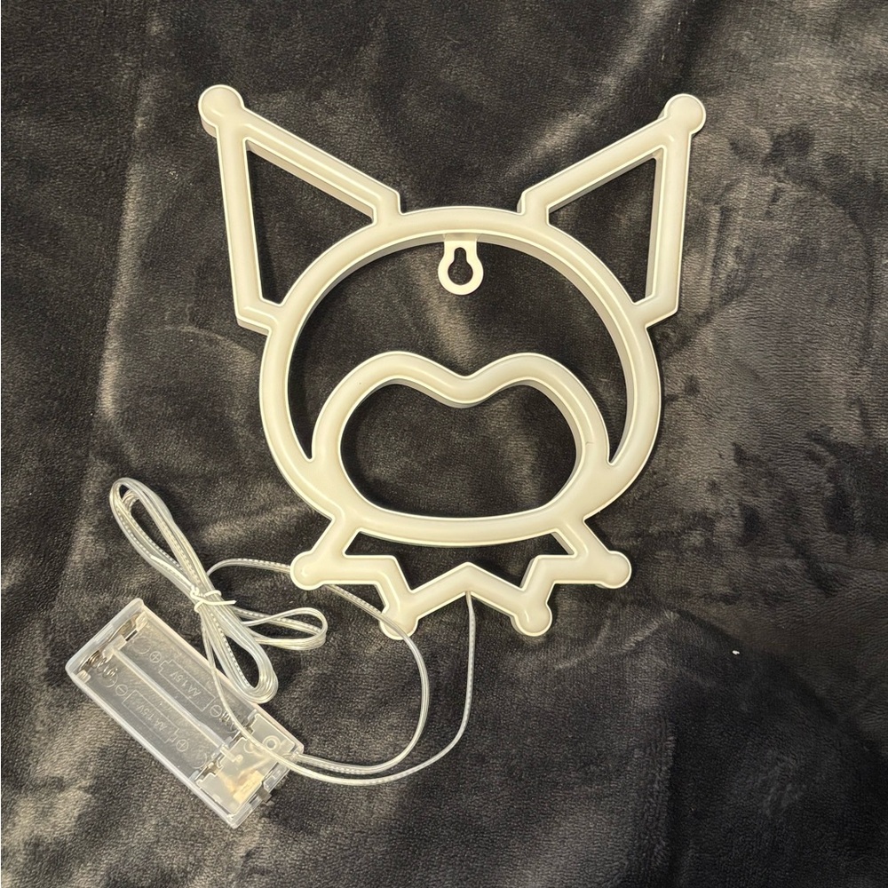 Kuromi purple neon light